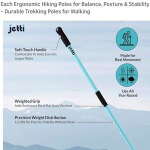 Jetti Ergonomic Hiking Poles